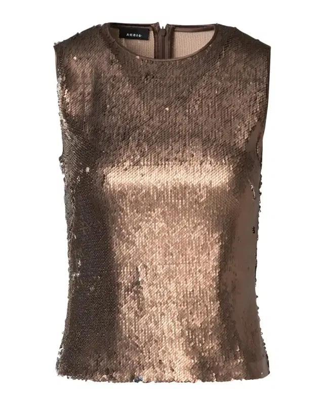 Bi-Color Sequin Top
