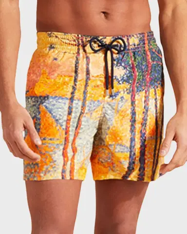 Vilebrequin Men's Impressionist Swim Trunks | Thumbnail 2 Vilebrequin Men's Impressionist Swim Trunks | Thumbnail 2