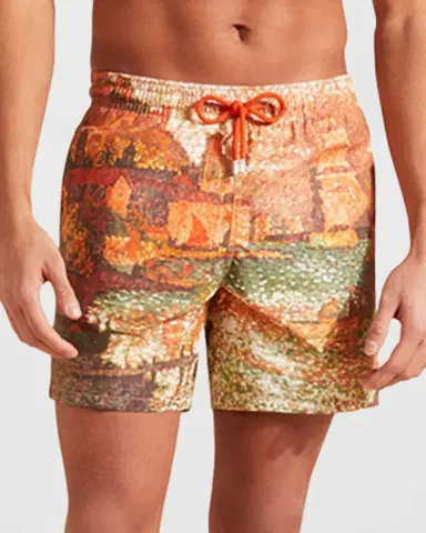 Vilebrequin Men's Impressionist Swim Trunks | Thumbnail 2 Vilebrequin Men's Impressionist Swim Trunks | Thumbnail 2