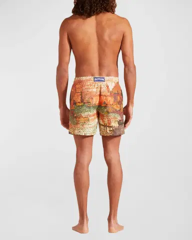 Vilebrequin Men's Impressionist Swim Trunks | Thumbnail 4 Vilebrequin Men's Impressionist Swim Trunks | Thumbnail 4