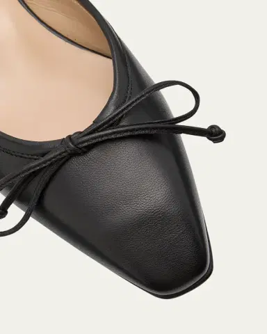 Manolo Blahnik Lambskin Bow Ballerina Mules | Thumbnail 4 Manolo Blahnik Lambskin Bow Ballerina Mules | Thumbnail 4