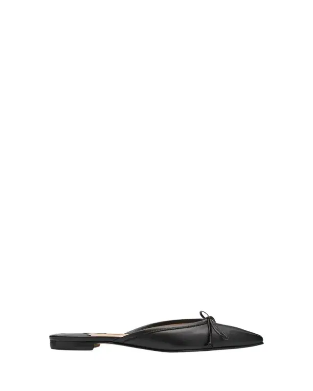 Lambskin Bow Ballerina Mules