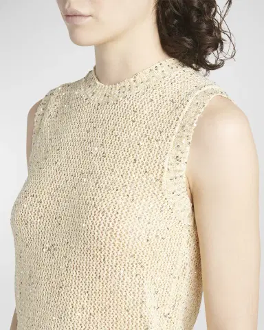 Golden Goose Journey Sequined Knit Tank Top | Thumbnail 4 Golden Goose Journey Sequined Knit Tank Top | Thumbnail 4