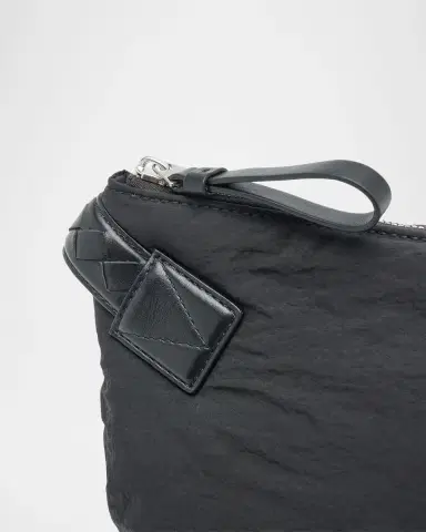 Bottega Veneta Men 's Crossroad Paper Nylon Small Pouch | Thumbnail 5