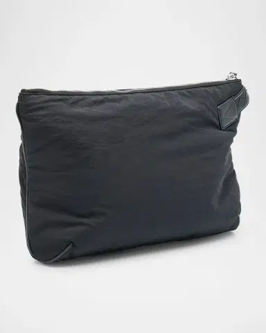 Bottega Veneta Men 's Crossroad Paper Nylon Small Pouch | Thumbnail 6