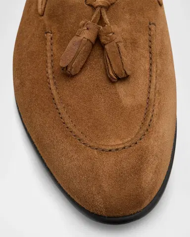 Brioni Men's York Suede Tassel Loafers | Thumbnail 6 Brioni Men's York Suede Tassel Loafers | Thumbnail 6