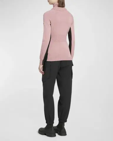 Moncler Grenoble Wool and Fleece Turtleneck Sweater | Thumbnail 3 Moncler Grenoble Wool and Fleece Turtleneck Sweater | Thumbnail 3