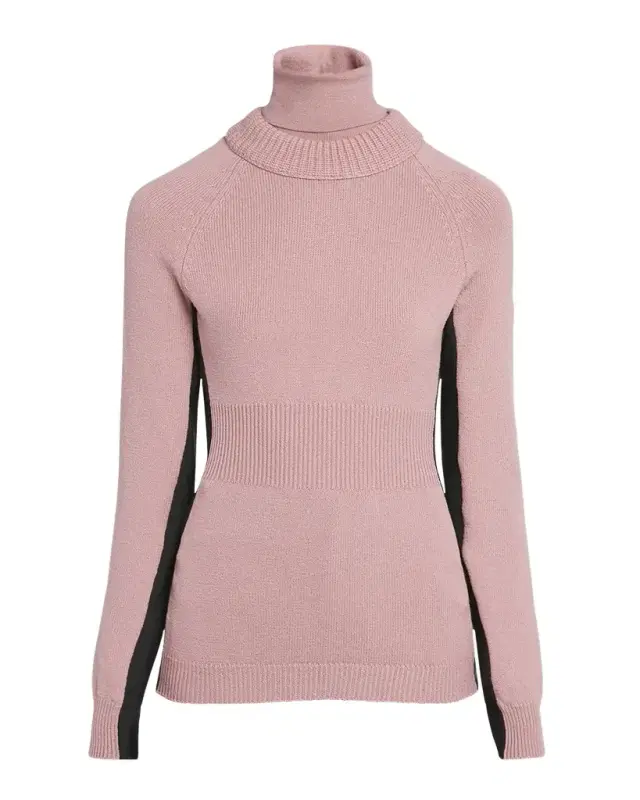Moncler Grenoble Wool and Fleece Turtleneck Sweater