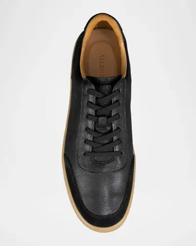 Allen Edmonds Men's Liam Grained Leather Low-Top Sneakers | Thumbnail 3 Allen Edmonds Men's Liam Grained Leather Low-Top Sneakers | Thumbnail 3