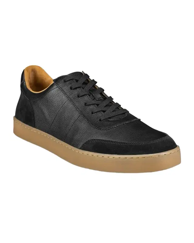 Men 's Liam Grained Leather Low-Top Sneakers