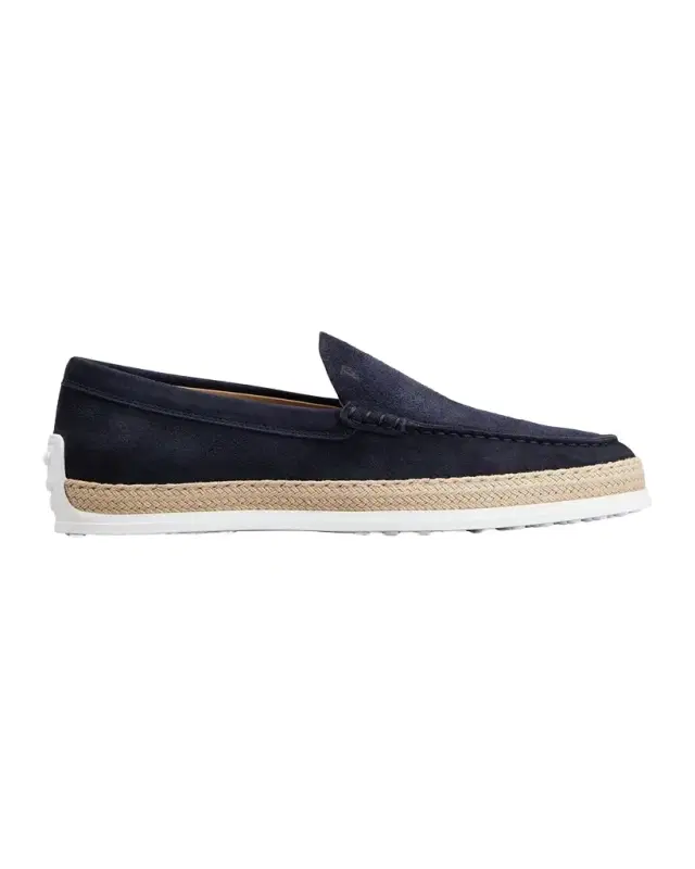 Men 's Pantofola Gomma Rafia TV Suede Loafers