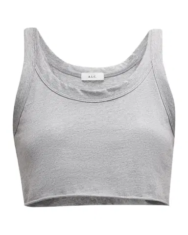 A.L.C. Halsey Cropped Scoop-Neck Tank Top | Thumbnail 1 A.L.C. Halsey Cropped Scoop-Neck Tank Top | Thumbnail 1