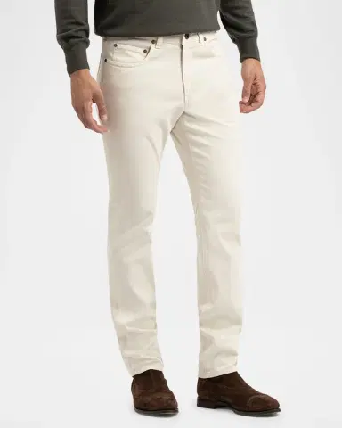 Boglioli Men's Washed Cotton 5-Pocket Pants | Thumbnail 3 Boglioli Men's Washed Cotton 5-Pocket Pants | Thumbnail 3