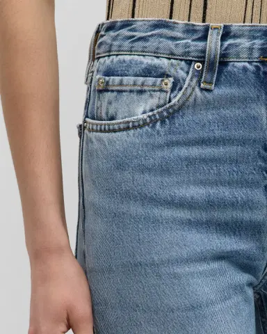 TOTEME Classic Cut Frayed Denim Pants | Thumbnail 5 TOTEME Classic Cut Frayed Denim Pants | Thumbnail 5