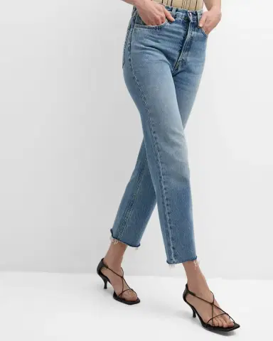 TOTEME Classic Cut Frayed Denim Pants | Thumbnail 7 TOTEME Classic Cut Frayed Denim Pants | Thumbnail 7