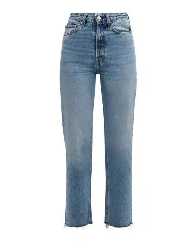 TOTEME Classic Cut Frayed Denim Pants | Thumbnail 1 TOTEME Classic Cut Frayed Denim Pants | Thumbnail 1