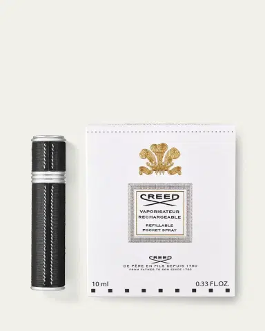 CREED Empty 0.33 oz. Leather Atomizer, Silver/Black | Thumbnail 2