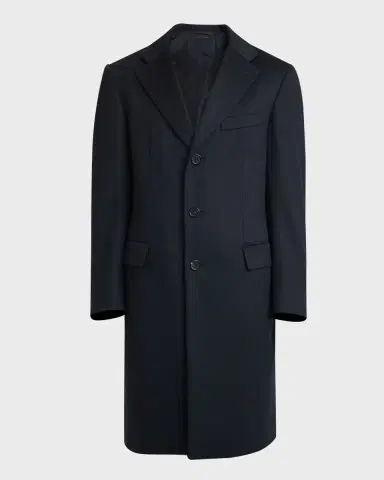 Brioni Men's Solid Wool Topcoat | Thumbnail 8