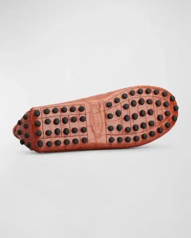 Tod 's Gommino Croco Penny Driver Loafers | Thumbnail 5