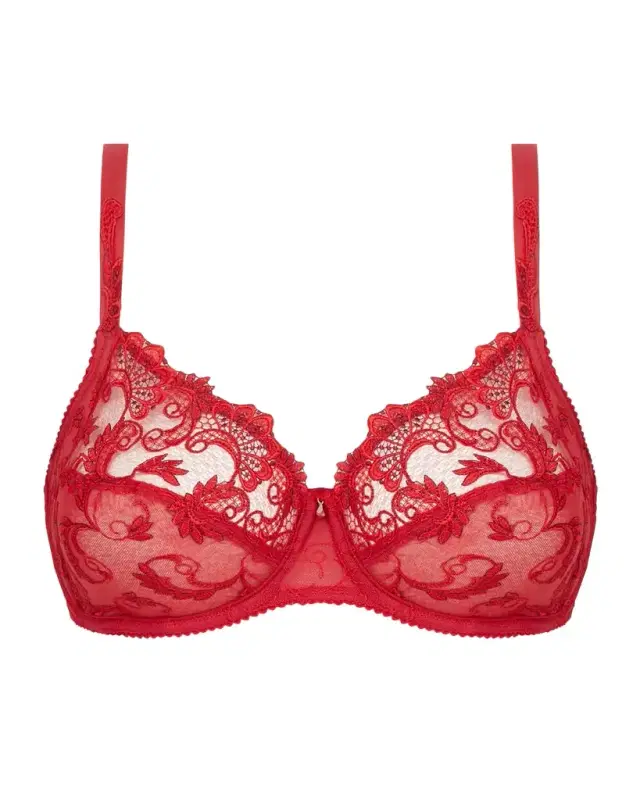 Charming Three-Part Guipure Lace Bra