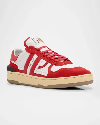 Lanvin Men's Clay Suede and Nylon Low-Top Sneakers | Thumbnail 3 Lanvin Men's Clay Suede and Nylon Low-Top Sneakers | Thumbnail 3