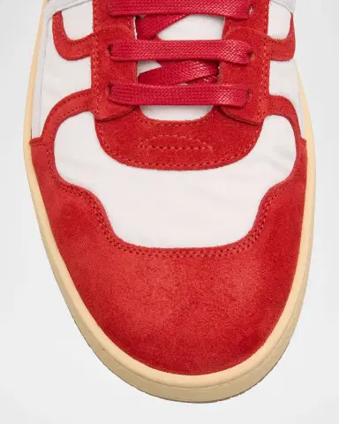 Lanvin Men's Clay Suede and Nylon Low-Top Sneakers | Thumbnail 6 Lanvin Men's Clay Suede and Nylon Low-Top Sneakers | Thumbnail 6