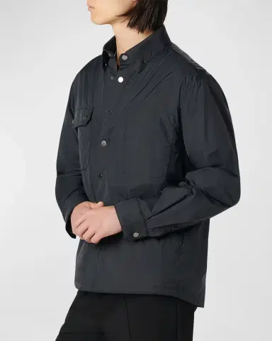 Bugatchi Men's Nylon Shirt Jacket | Thumbnail 5 Bugatchi Men's Nylon Shirt Jacket | Thumbnail 5