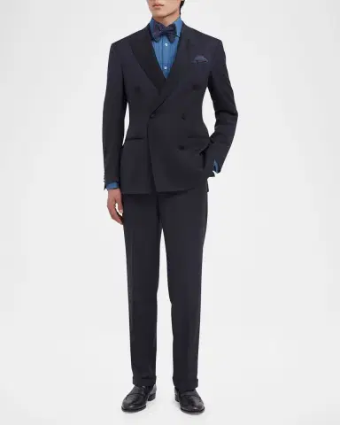 dunhill Men's Double-Breasted Peak Lapel Dinner Jacket | Thumbnail 2 dunhill Men's Double-Breasted Peak Lapel Dinner Jacket | Thumbnail 2