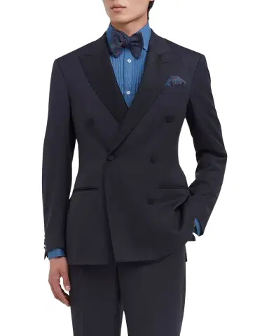 dunhill Men's Double-Breasted Peak Lapel Dinner Jacket | Thumbnail 1 dunhill Men's Double-Breasted Peak Lapel Dinner Jacket | Thumbnail 1