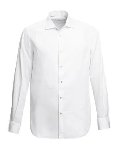Boglioli Men's Yarn-Dyed Tuxedo Shirt with Bib | Thumbnail 1