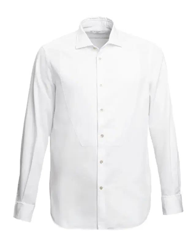 Men's Yarn-Dyed Tuxedo Shirt with Bib
