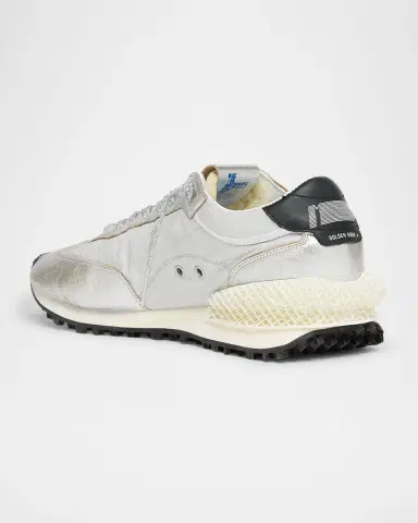 Golden Goose Men's Marathon Nylon and Leather Low-Top Sneakers | Thumbnail 3 Golden Goose Men's Marathon Nylon and Leather Low-Top Sneakers | Thumbnail 3