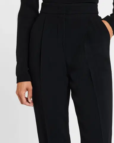 Emporio Armani Essentials Pleated Tapered Trousers | Thumbnail 5 Emporio Armani Essentials Pleated Tapered Trousers | Thumbnail 5