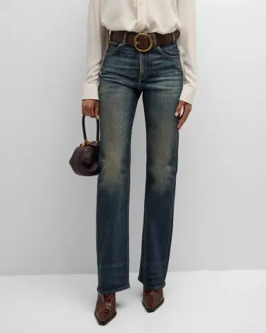 Ralph Lauren Collection Kaida Bootcut-Leg Telluride Denim Jeans | Thumbnail 3
