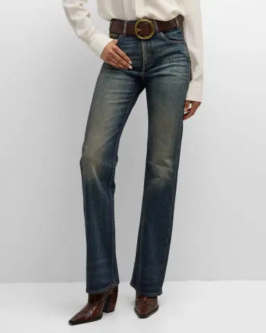 Ralph Lauren Collection Kaida Bootcut-Leg Telluride Denim Jeans | Thumbnail 7