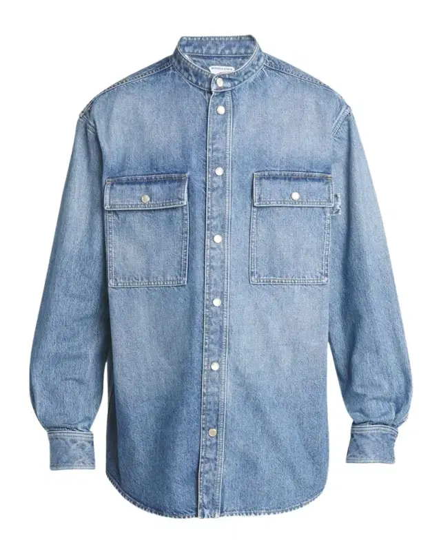 Men 's Eco-Wash Denim Snap-Front Shirt