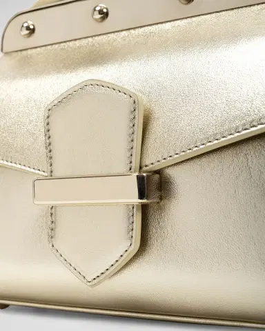Franzi Margherita Small Metallic Top-Handle Bag | Thumbnail 4