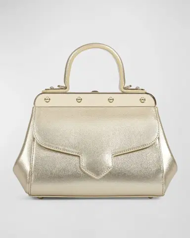 Franzi Margherita Small Metallic Top-Handle Bag | Thumbnail 5