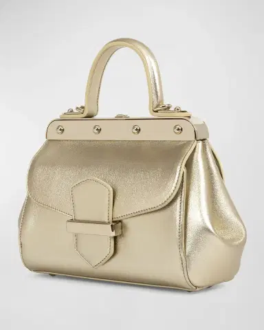 Franzi Margherita Small Metallic Top-Handle Bag | Thumbnail 6