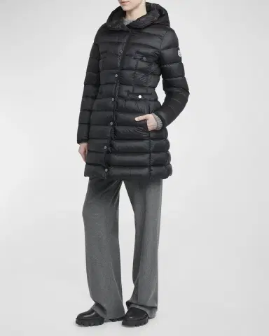 Moncler Hirma Hooded Long Down Jacket | Thumbnail 3 Moncler Hirma Hooded Long Down Jacket | Thumbnail 3