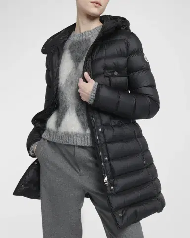 Moncler Hirma Hooded Long Down Jacket | Thumbnail 7 Moncler Hirma Hooded Long Down Jacket | Thumbnail 7