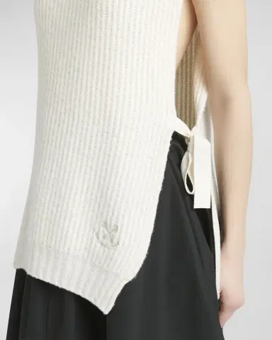 Golden Goose Journey Side-Tie Turtleneck Sweater Vest | Thumbnail 5 Golden Goose Journey Side-Tie Turtleneck Sweater Vest | Thumbnail 5