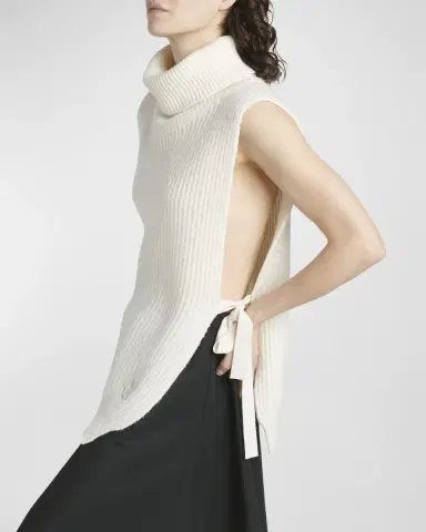 Golden Goose Journey Side-Tie Turtleneck Sweater Vest | Thumbnail 7 Golden Goose Journey Side-Tie Turtleneck Sweater Vest | Thumbnail 7