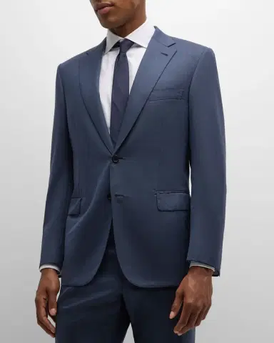 Brioni Men 's Textured Solid Suit | Thumbnail 4
