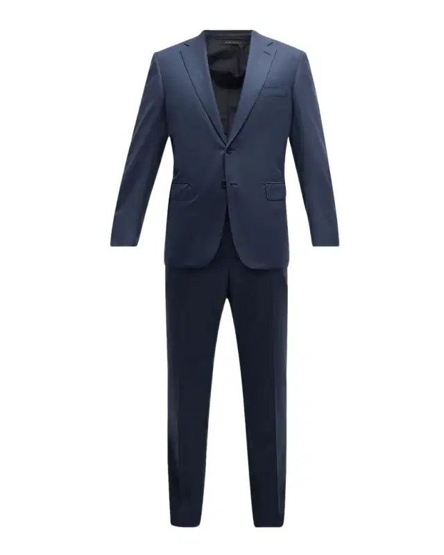 Men 's Textured Solid Suit