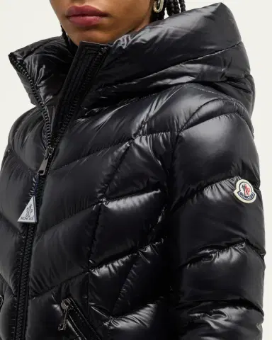 Moncler Marus Long Chevron-Quilted Jacket | Thumbnail 11