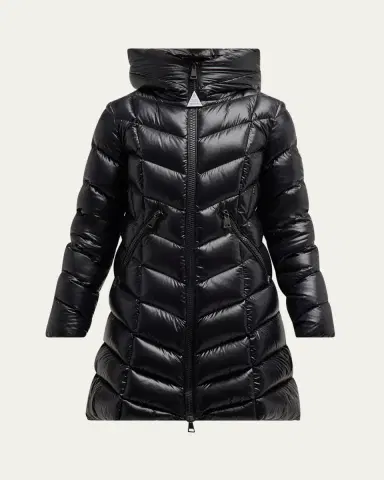 Moncler Marus Long Chevron-Quilted Jacket | Thumbnail 7