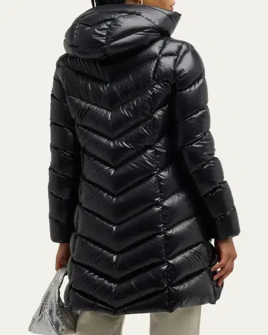 Moncler Marus Long Chevron-Quilted Jacket | Thumbnail 9