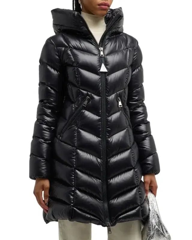 Marus Long Chevron-Quilted Jacket