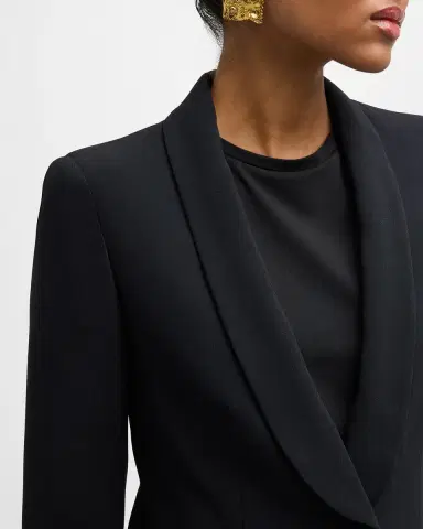 Emporio Armani Essentials One-Button Blazer Jacket | Thumbnail 5 Emporio Armani Essentials One-Button Blazer Jacket | Thumbnail 5